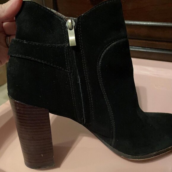 Sam Edelman Womens Black Suede Ankle Boots Size 9.5. Winter Boots. 4 Inch - Picture 11 of 11